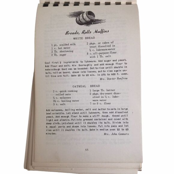 Vintage CRACKER BARREL COOKBOOK First Congregational Church NEWBURY Vermont - Picture 6 of 14